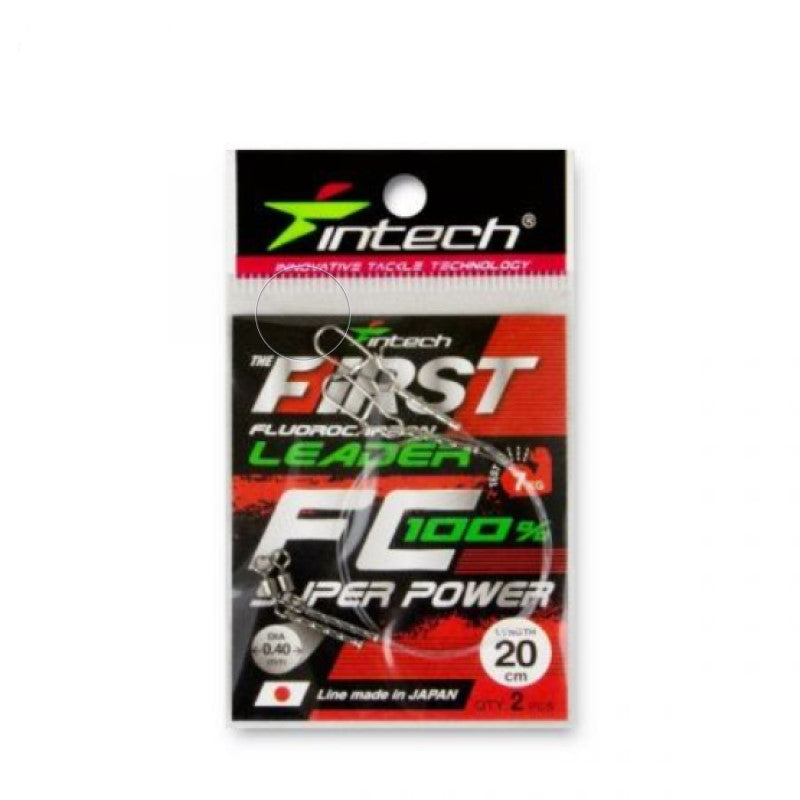 Intech FIRST Fluorocarbon Leader - 30 cm - 2 stuks